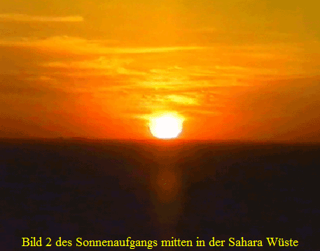 Bild 2 des Sonnenaufgangs mitten in der Sahara Wste