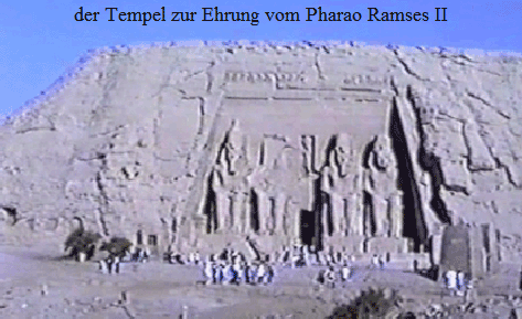 der Tempel zur Ehrung vom Pharao Ramses II