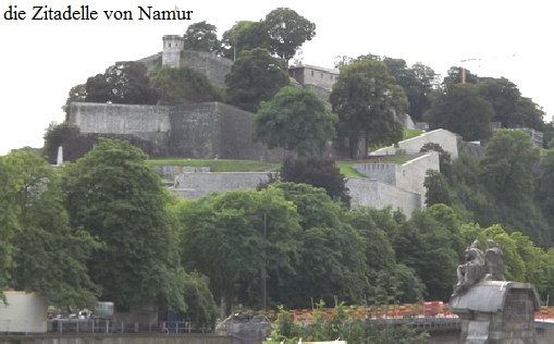 die Zitadelle von Namur