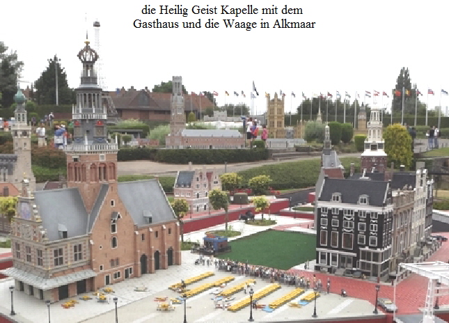 die Heilig Geist Kapelle mit dem 
Gasthaus und die Waage in Alkmaar